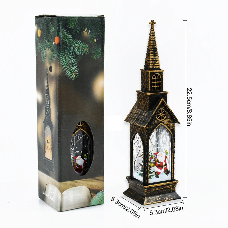 Christmas LED Night Light Santa Claus Snowman Fairy Light Lantern Table Ornament Christmas Home Decoration Xmas Neol 2025